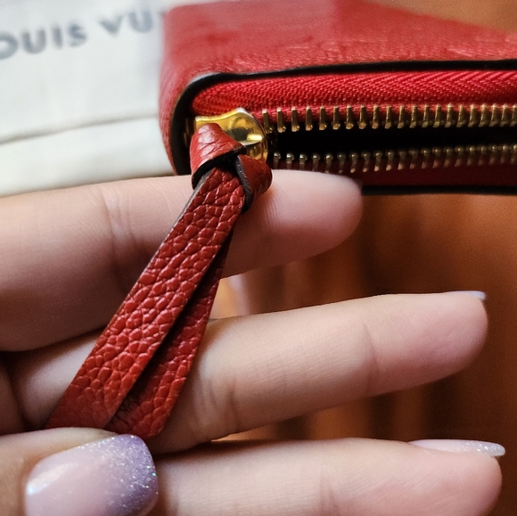 Louis Vuitton Red Clemence Wallet - Picture 11 of 16